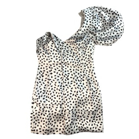 Self Portrait Dot One Shoulder Dress - Picture 2 of 4
